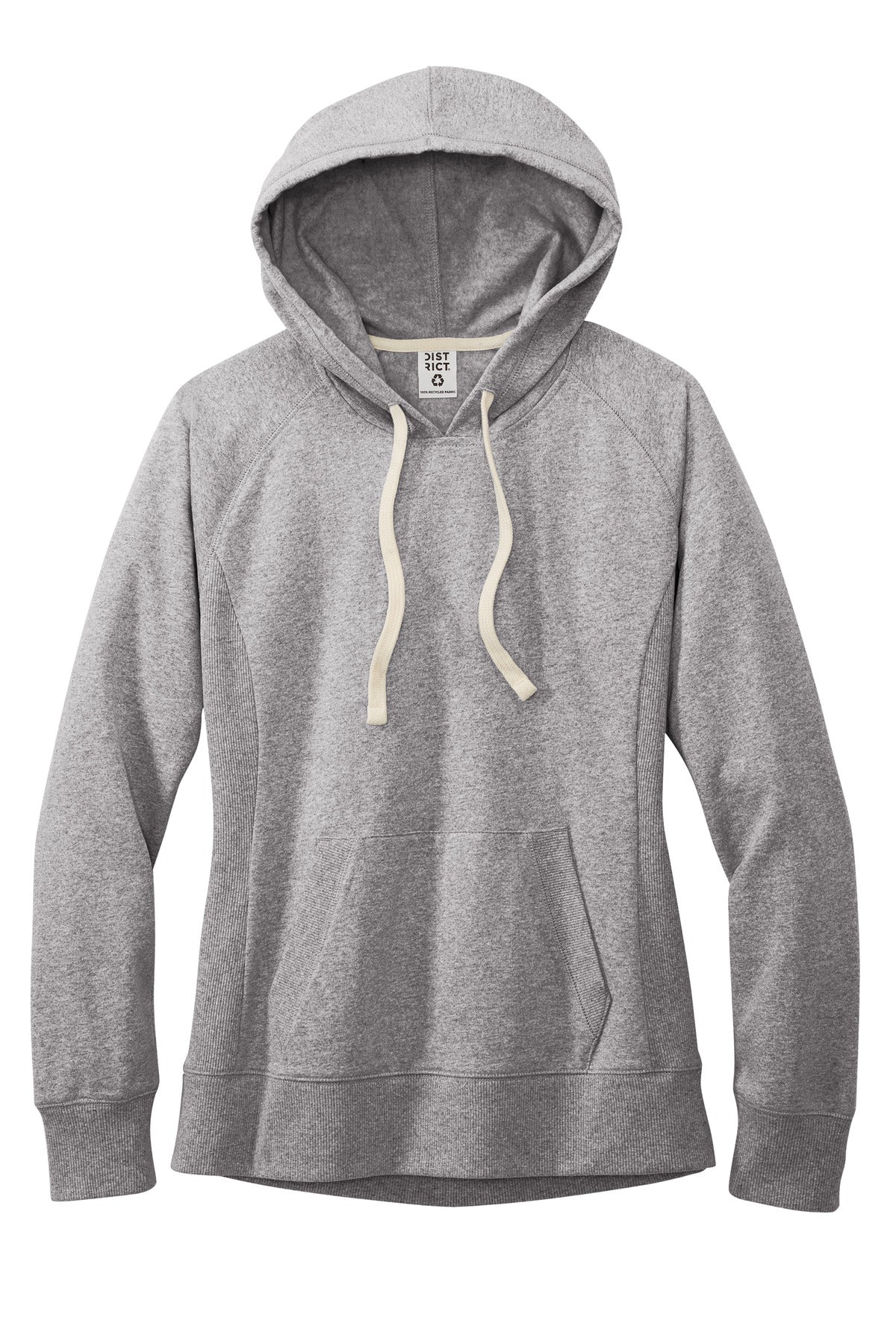 District Women's Re-Fleece Hoodie - Light Heather Grey