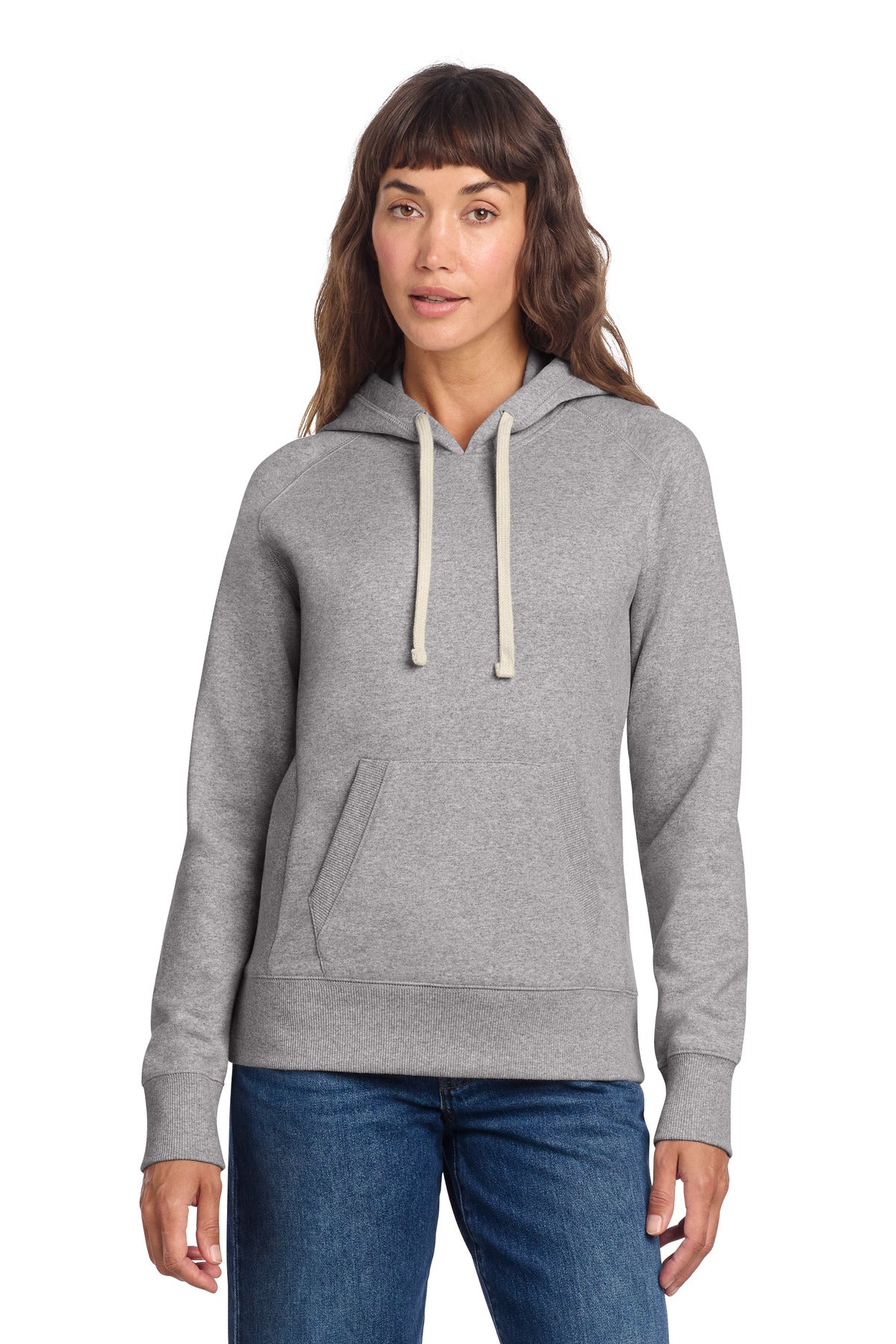 District Women's Re-Fleece Hoodie - Light Heather Grey