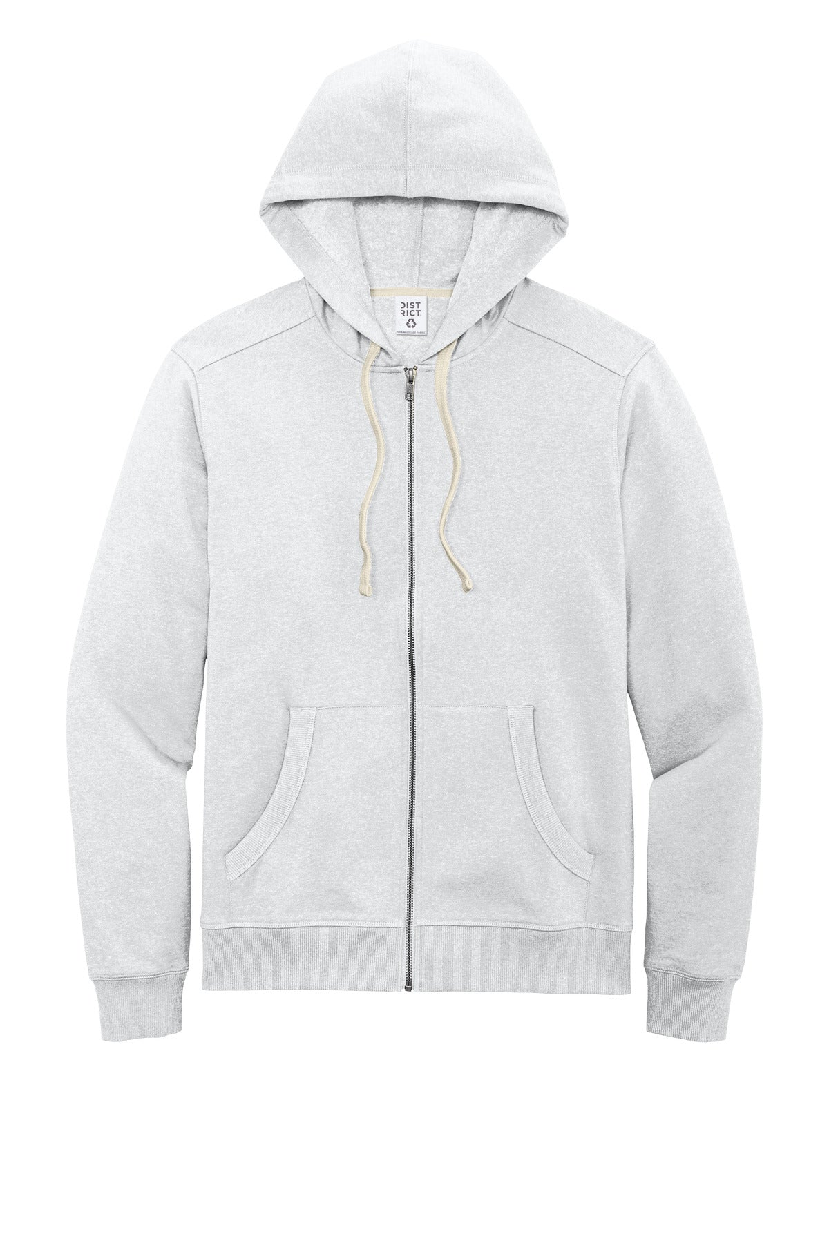District Re-FleeceFull-Zip Hoodie - Ash