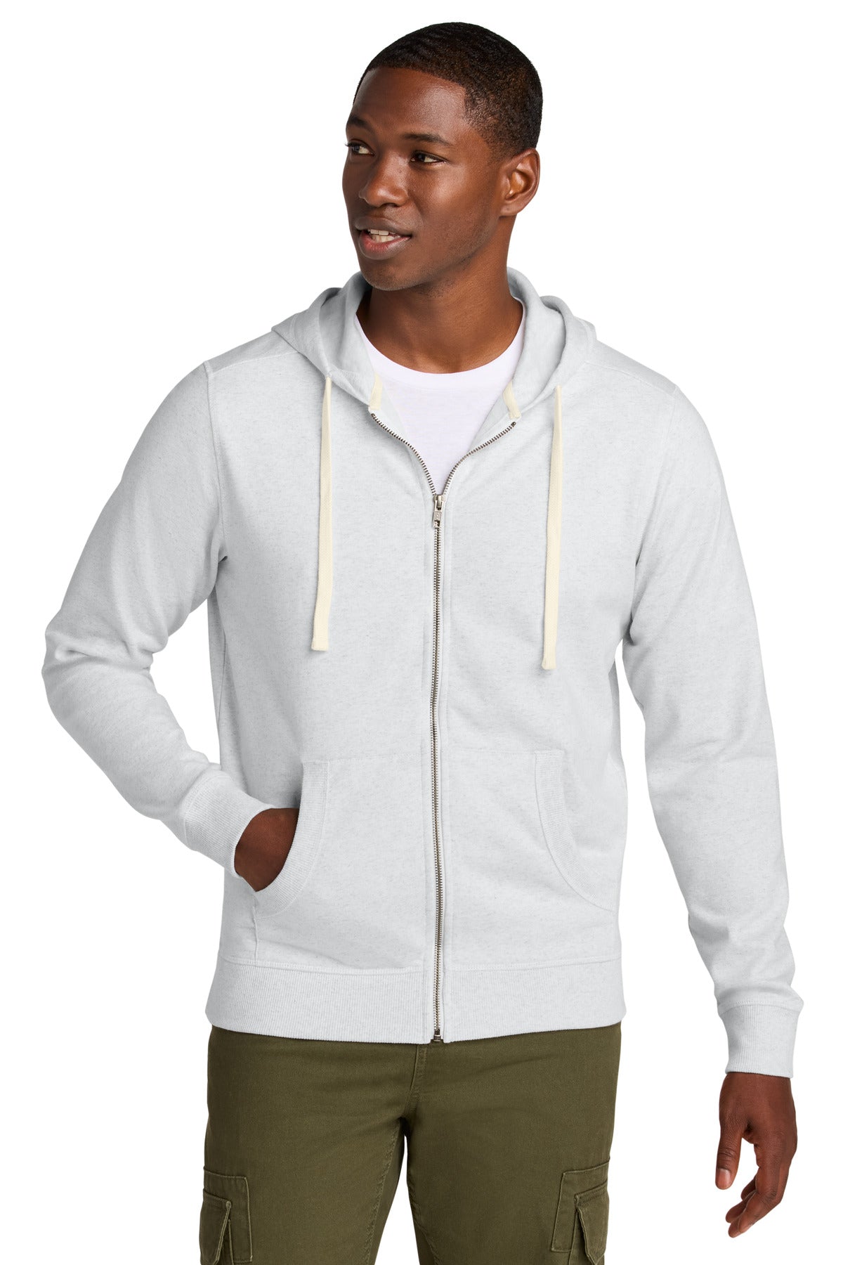 District Re-FleeceFull-Zip Hoodie - Ash