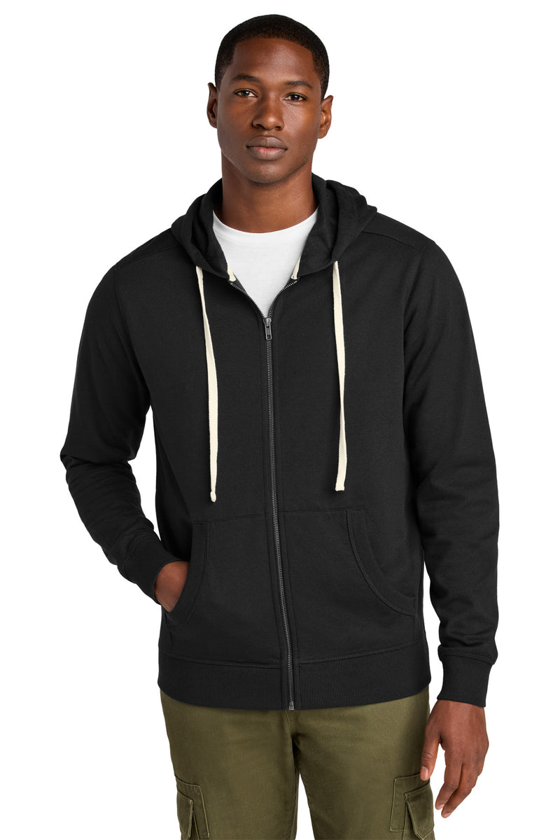 District Re-FleeceFull-Zip Hoodie - Black
