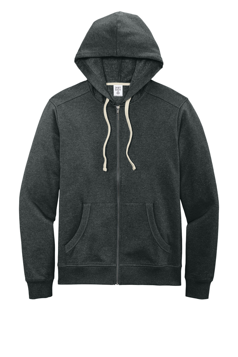 District Re-FleeceFull-Zip Hoodie - Charcoal Heather
