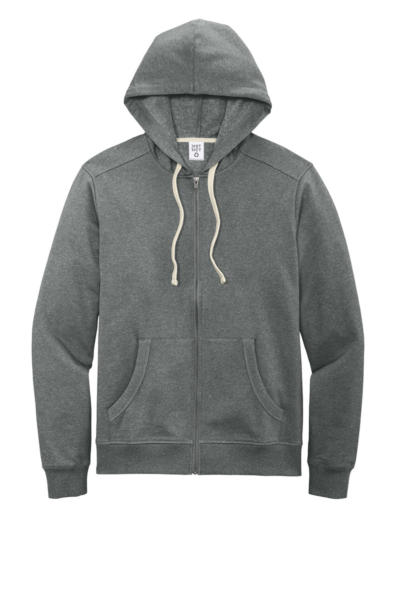 District Re-FleeceFull-Zip Hoodie - Deep Grey Heather