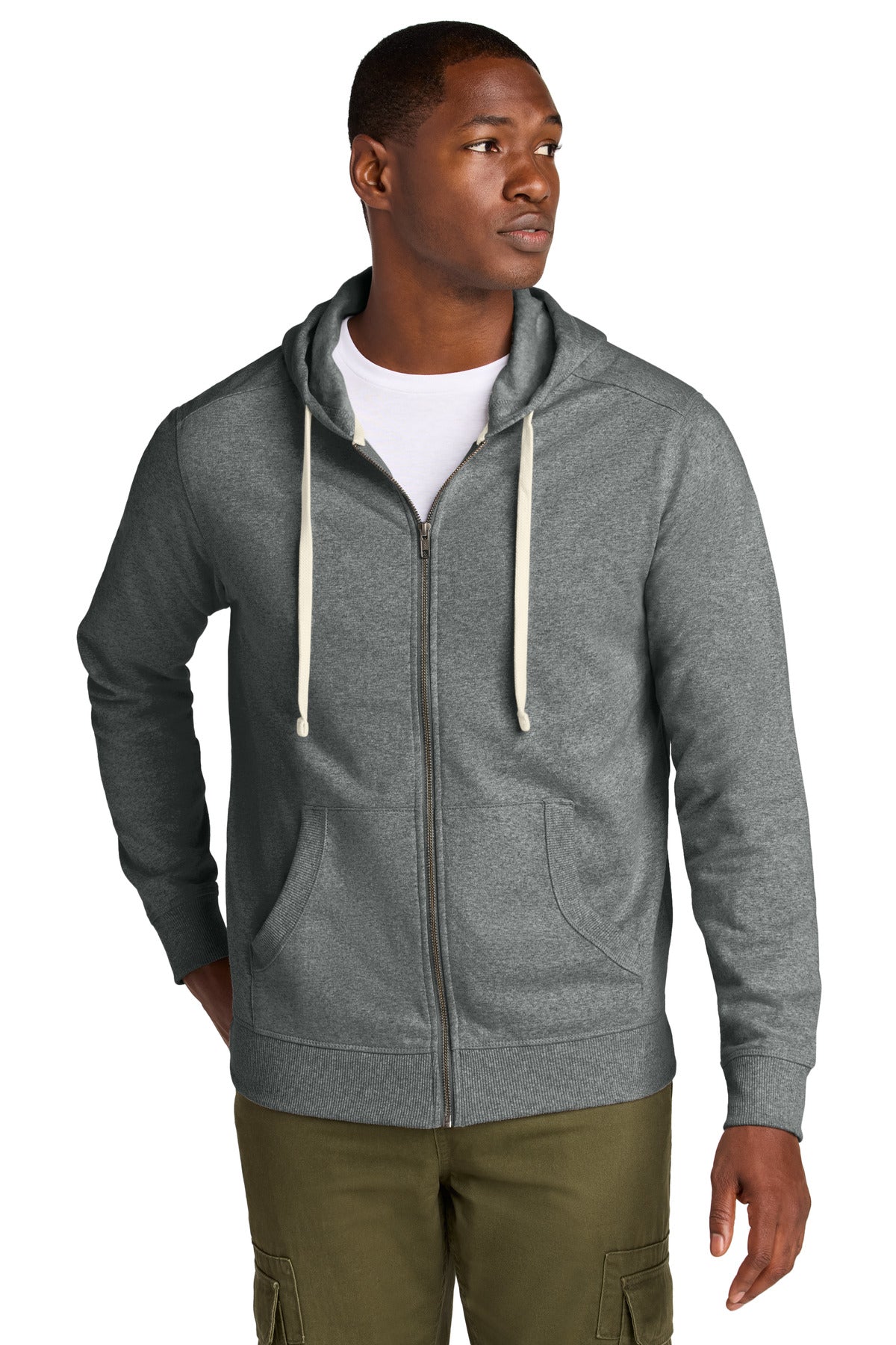 District Re-FleeceFull-Zip Hoodie - Deep Grey Heather