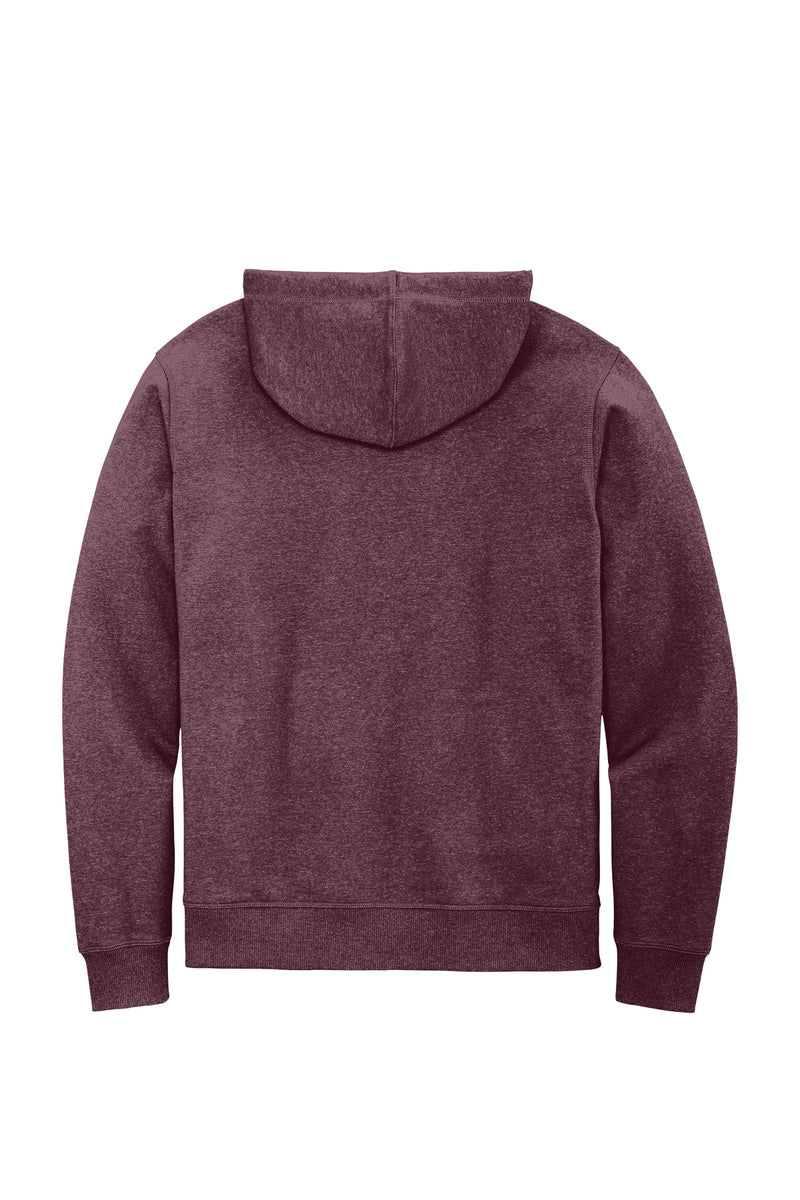 District Re-FleeceFull-Zip Hoodie - Maroon Heather