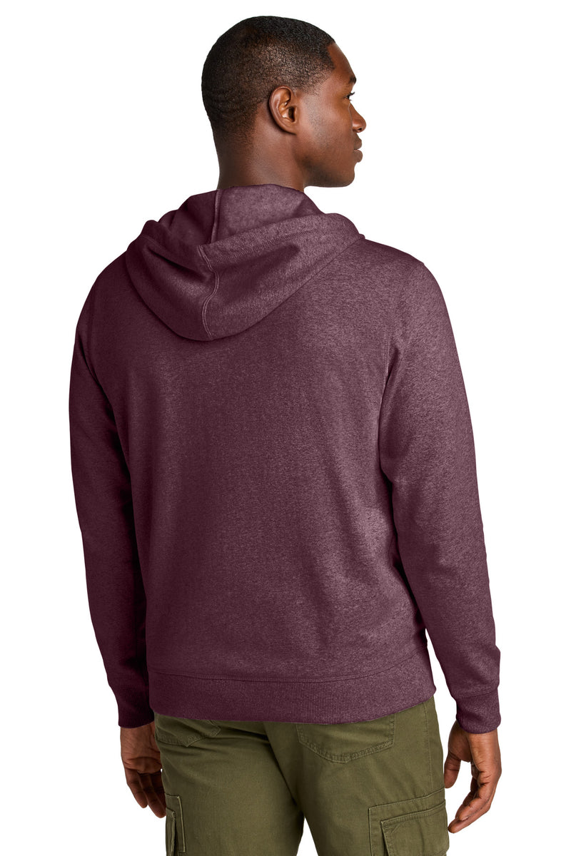District Re-FleeceFull-Zip Hoodie - Maroon Heather