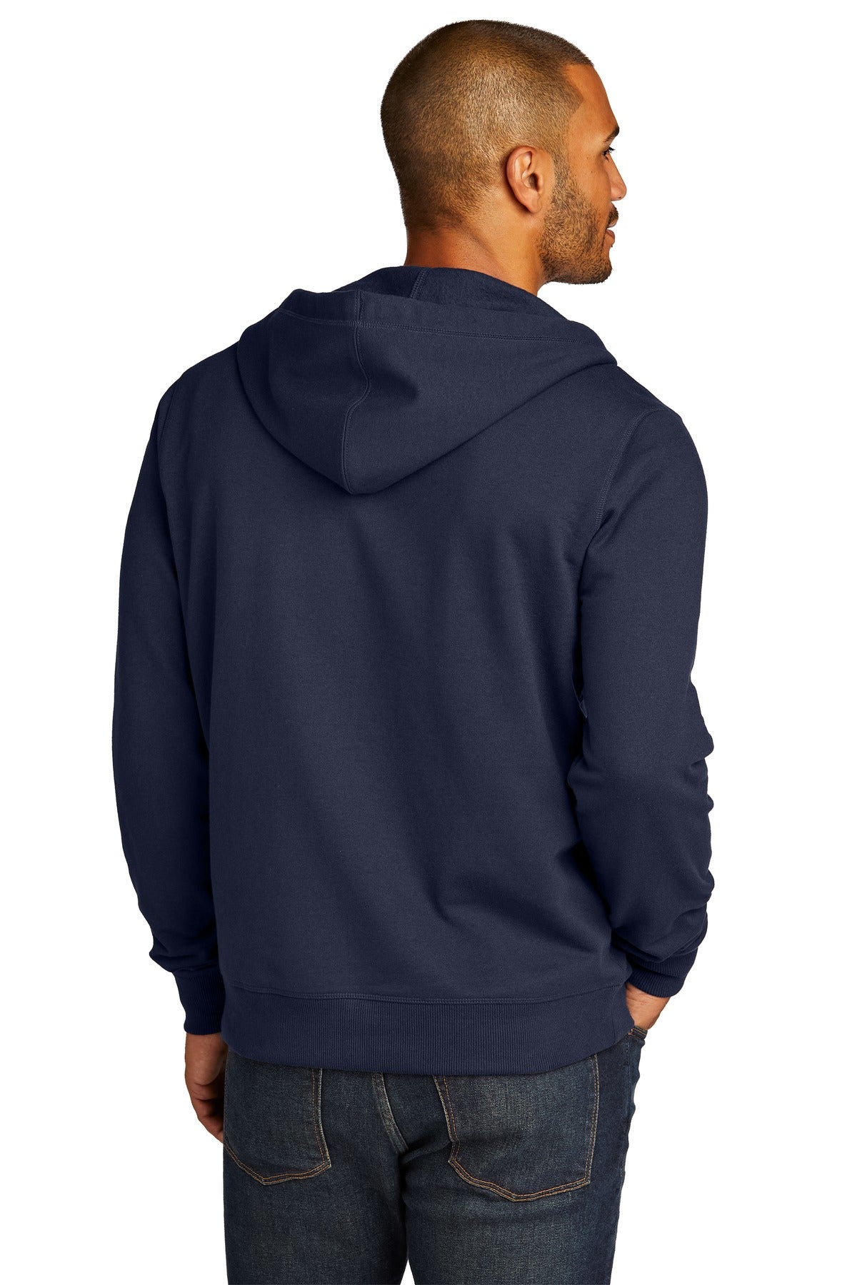 District Re-FleeceFull-Zip Hoodie - True Navy