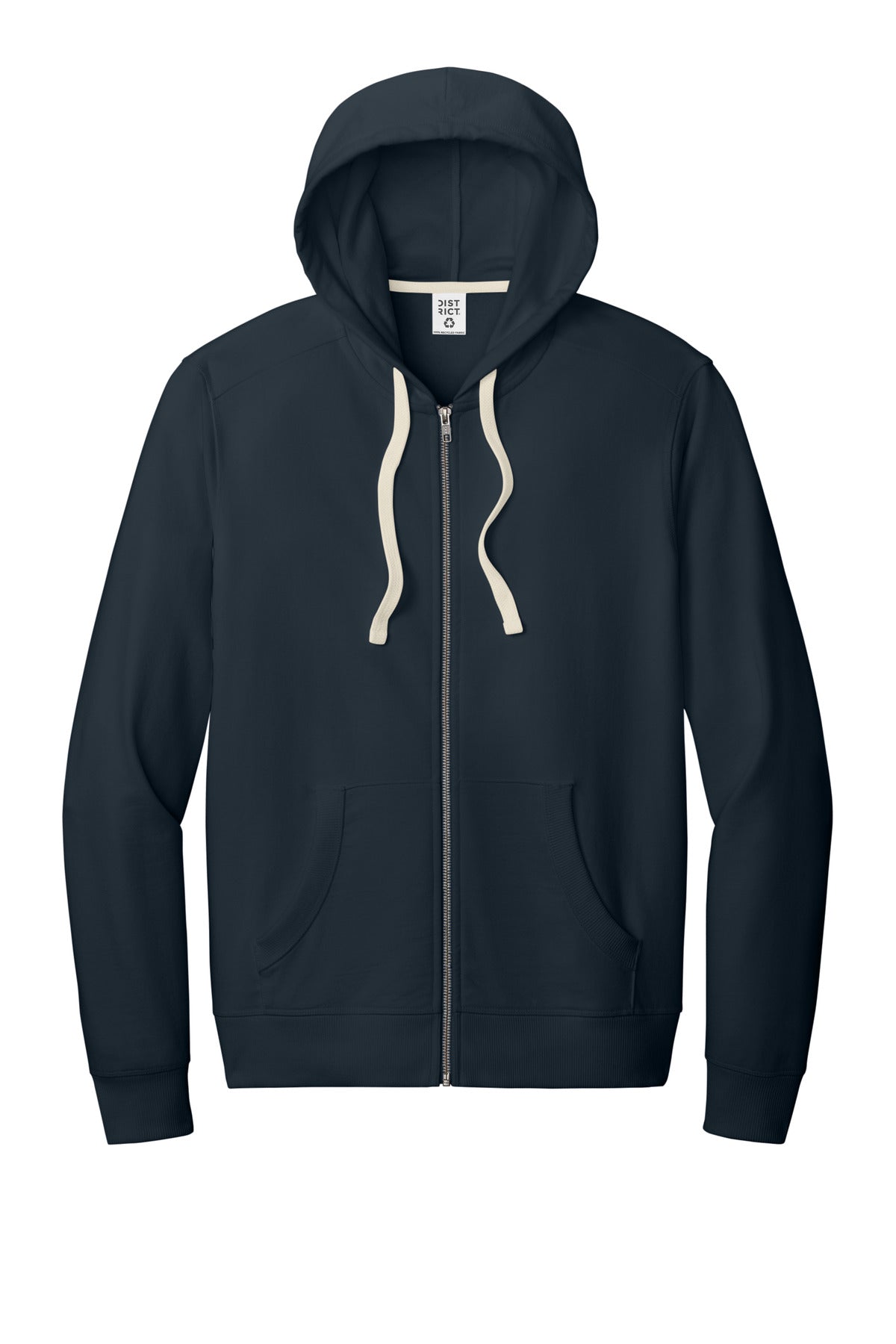 District Re-FleeceFull-Zip Hoodie - True Navy