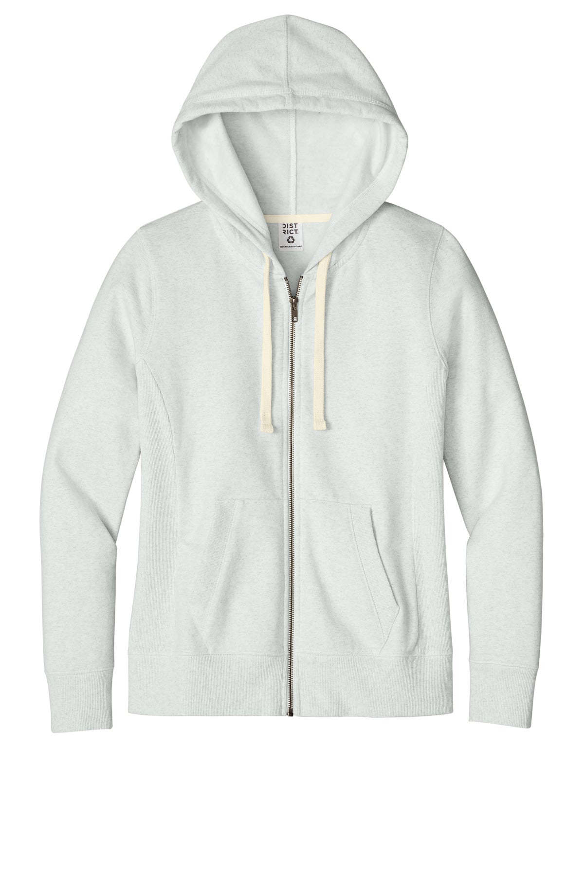 District Women's Re-FleeceFull-Zip Hoodie - Ash
