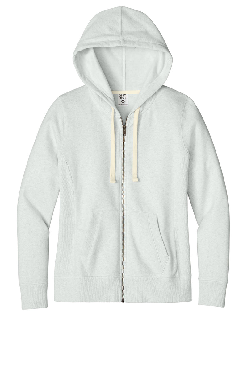 District Women's Re-FleeceFull-Zip Hoodie - Ash