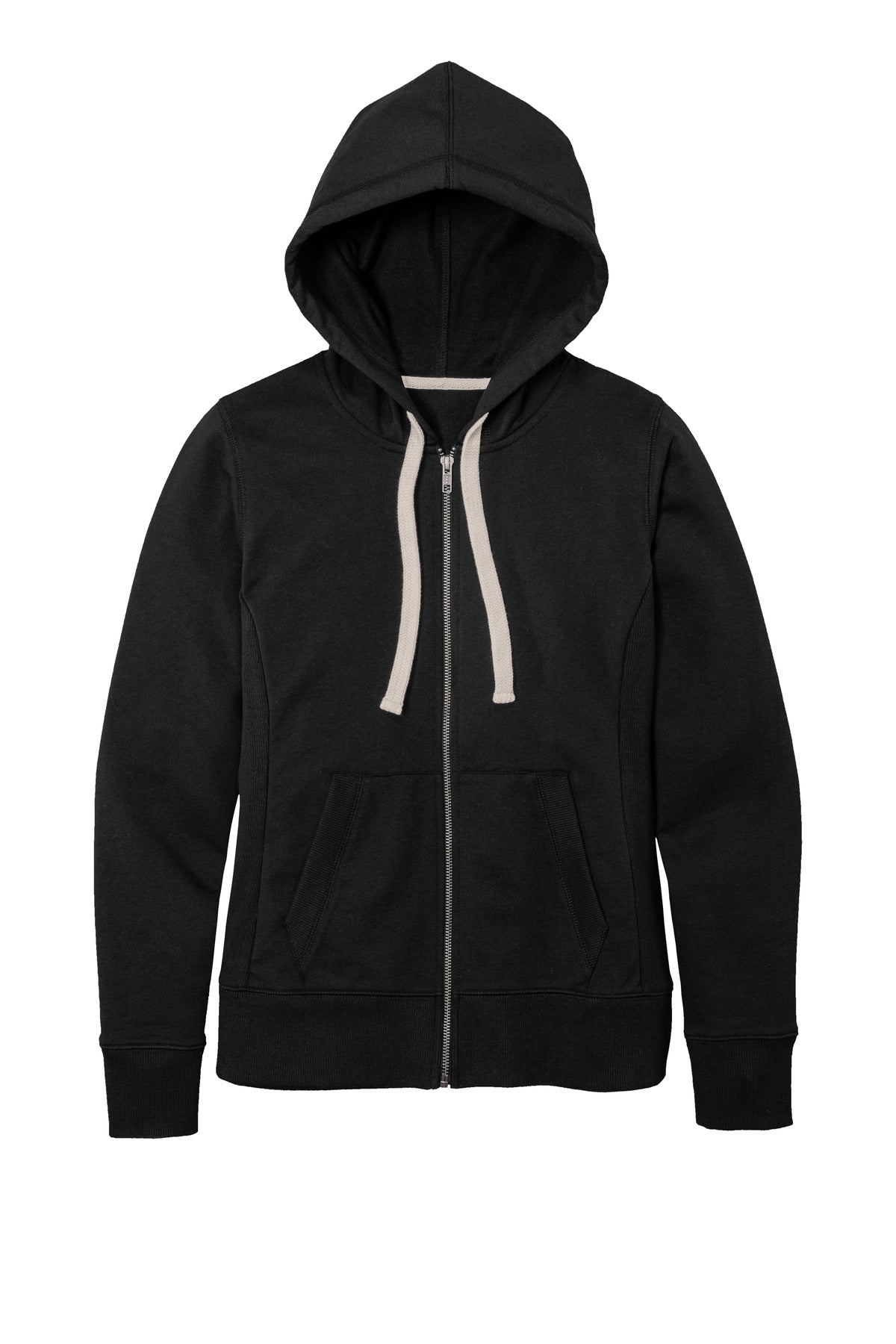 District Women's Re-FleeceFull-Zip Hoodie - Black