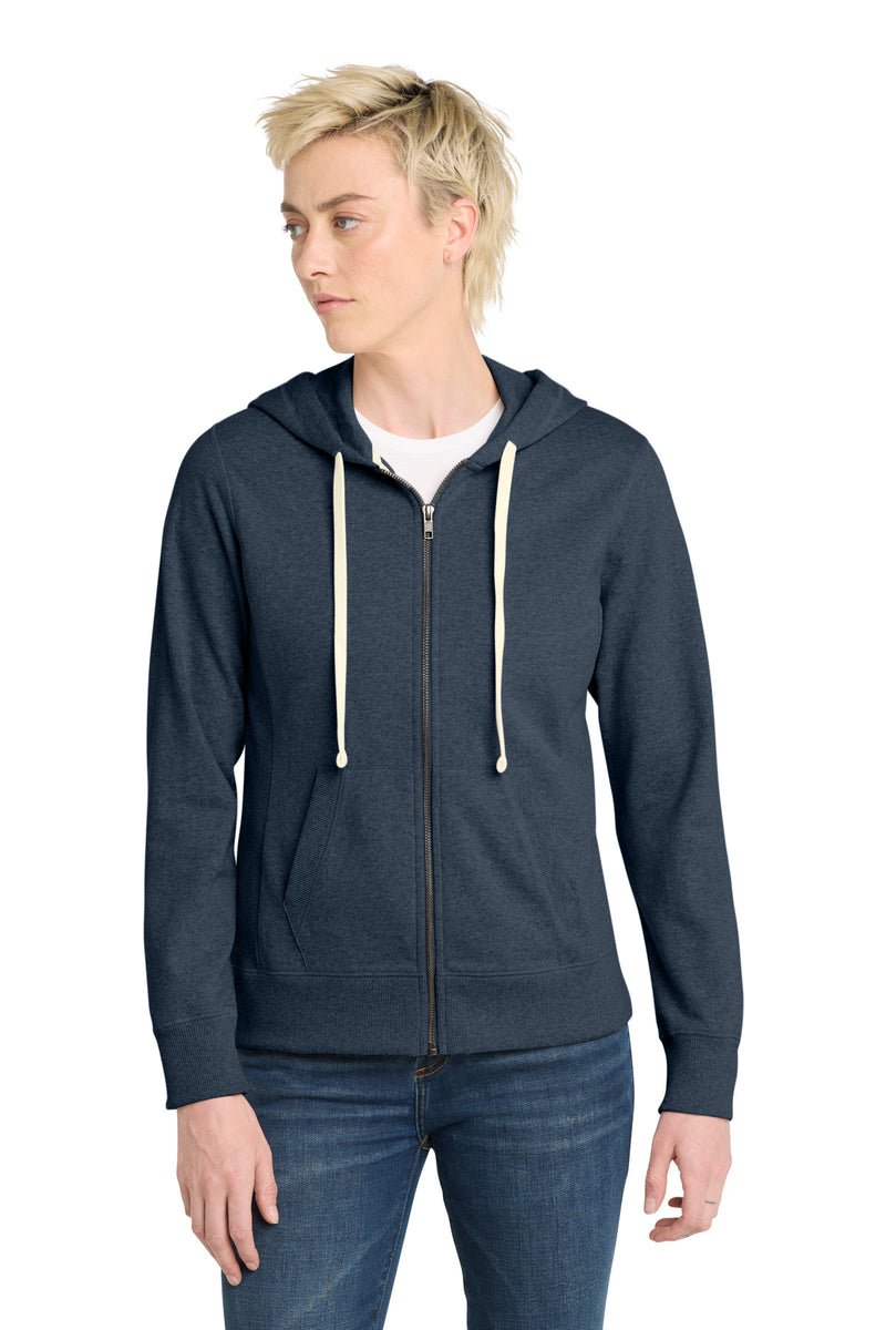 District Women's Re-FleeceFull-Zip Hoodie - Heathered Navy