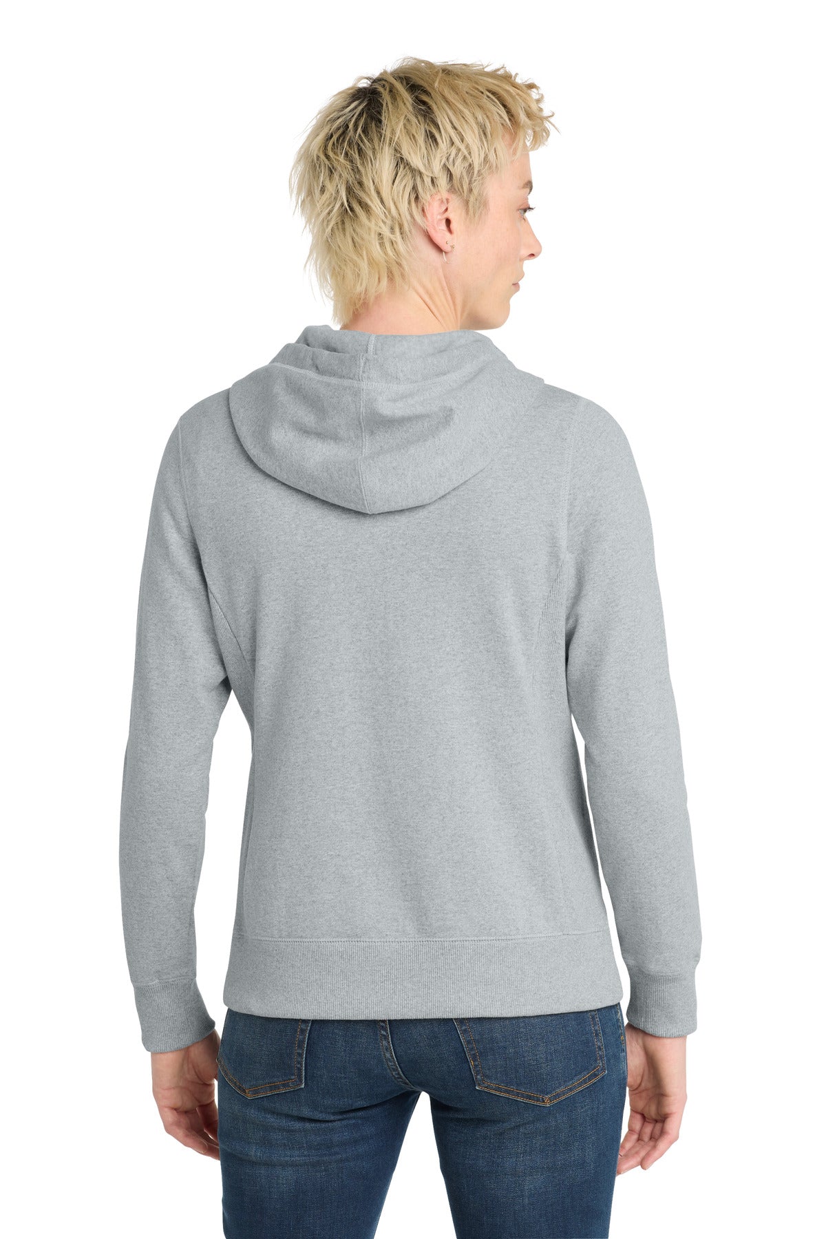 District Women's Re-FleeceFull-Zip Hoodie - Light Heather Grey