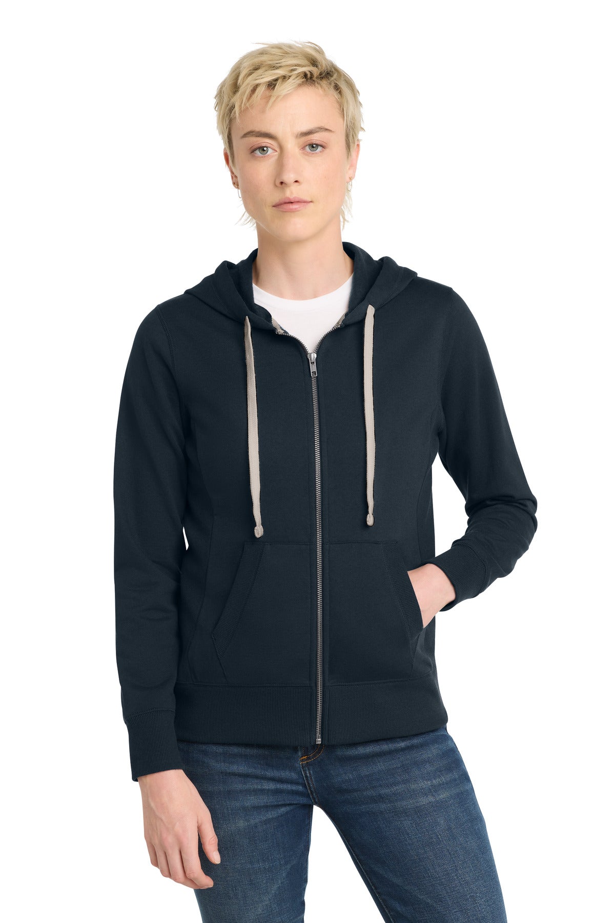 District Women's Re-FleeceFull-Zip Hoodie - True Navy