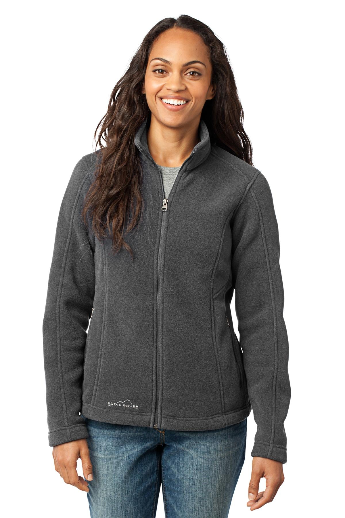Eddie Bauer - Women's Full-Zip Fleece Jacket - Grey Steel