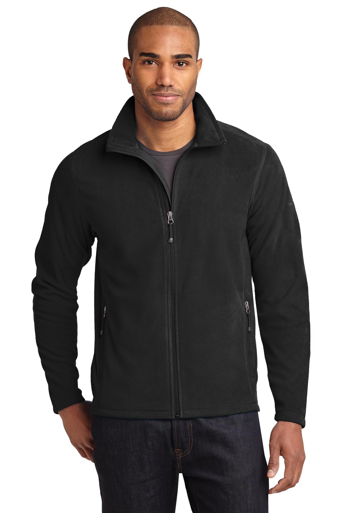 Eddie Bauer Full-Zip Microfleece Jacket - Black