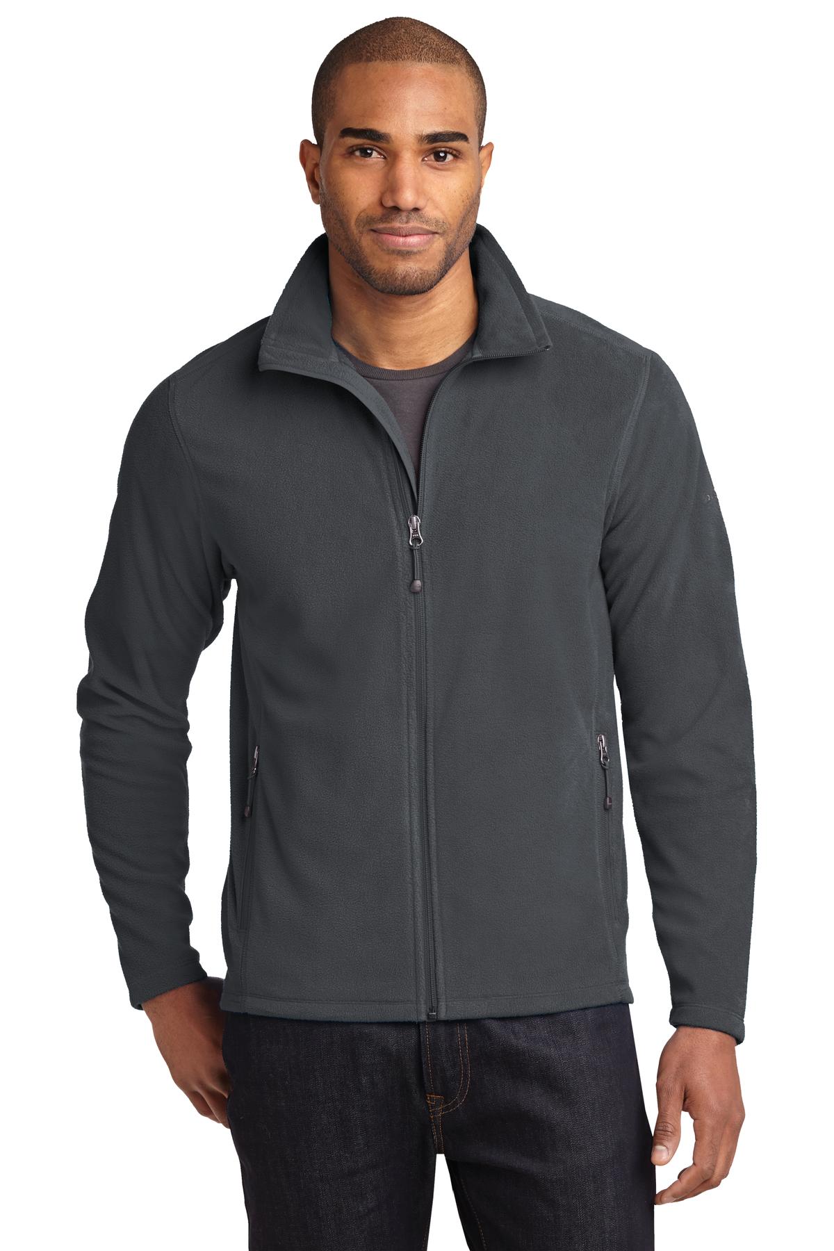 Eddie Bauer Full-Zip Microfleece Jacket - Grey Steel