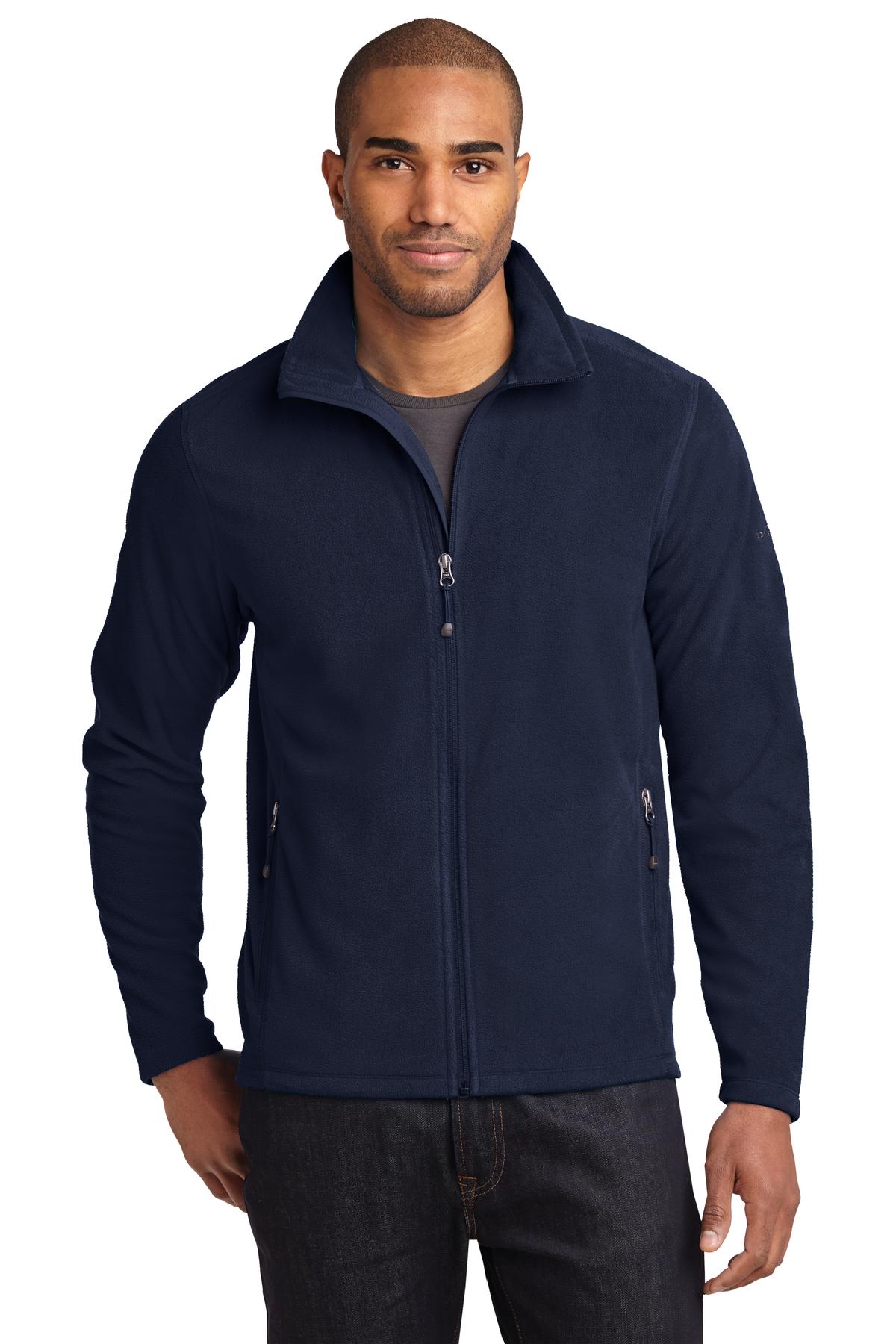 Eddie Bauer Full-Zip Microfleece Jacket - Navy