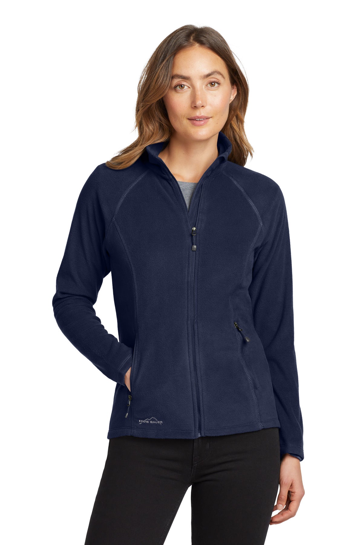 Eddie Bauer Women's Full-Zip Microfleece Jacket - Navy