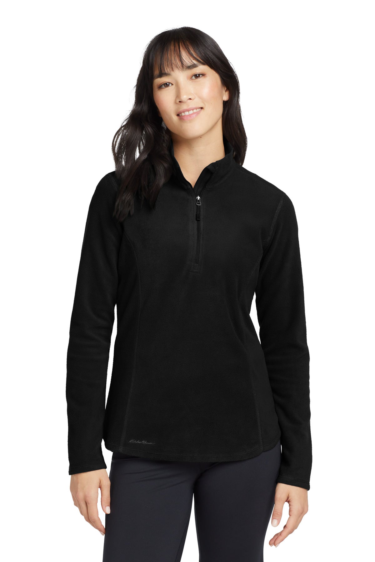 Eddie Bauer Women's 1/2-Zip Microfleece Jacket - Black