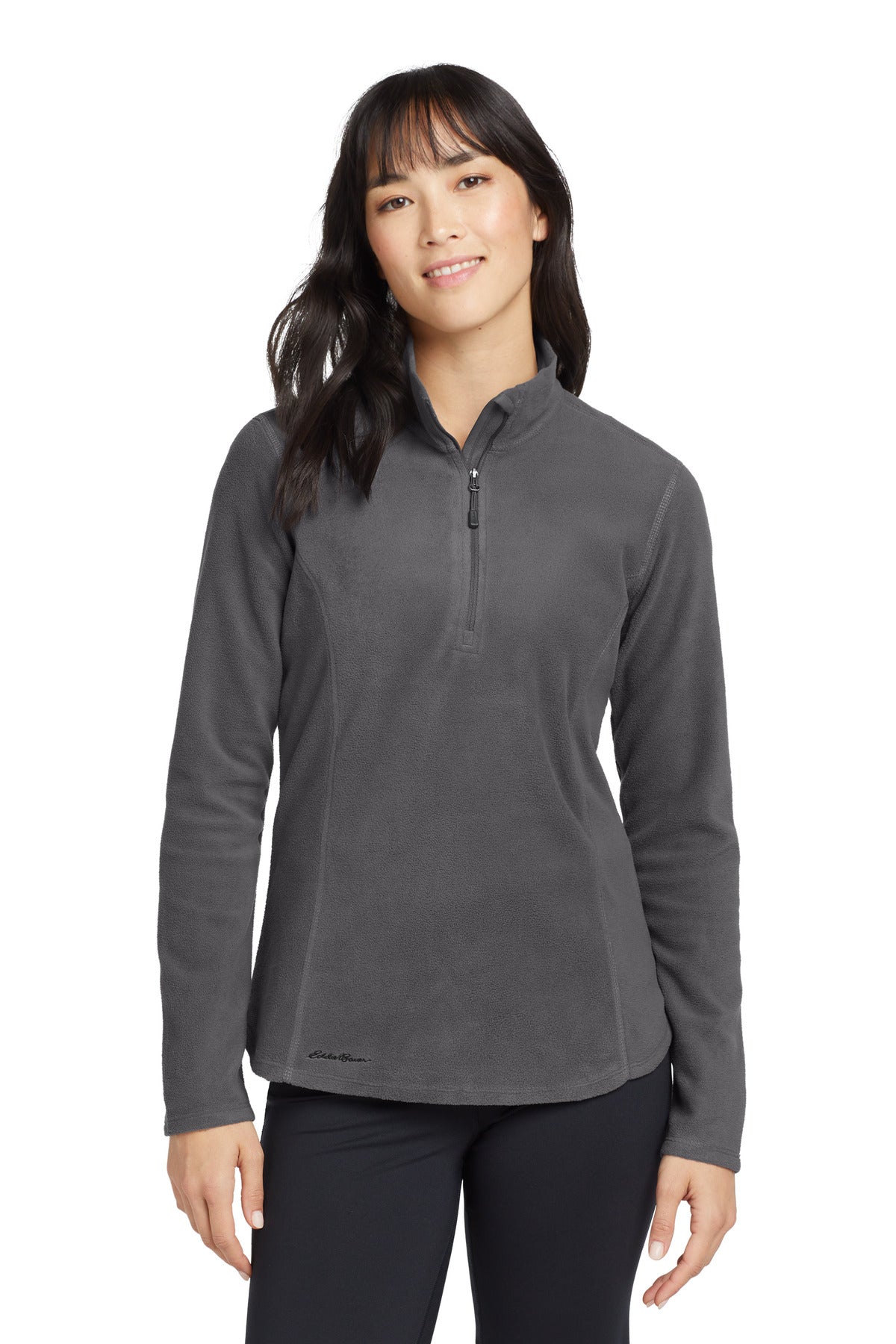 Eddie Bauer Women's 1/2-Zip Microfleece Jacket - Grey Steel