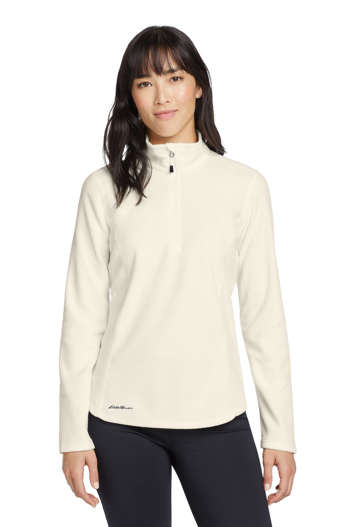 Eddie Bauer Women's 1/2-Zip Microfleece Jacket - Ivory
