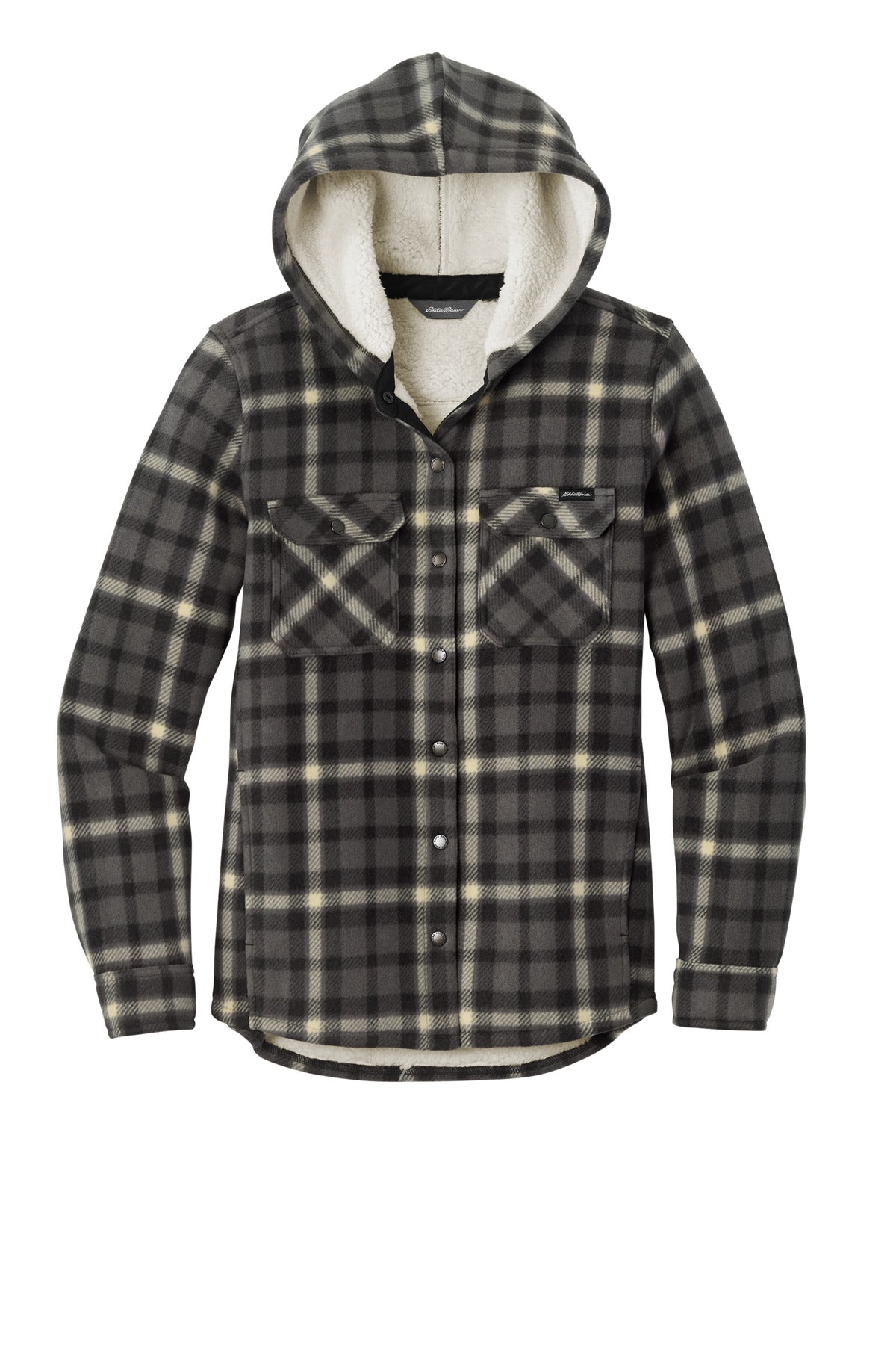 Eddie Bauer Women's Woodland Shirt Jac - Grey Steel/ Bone
