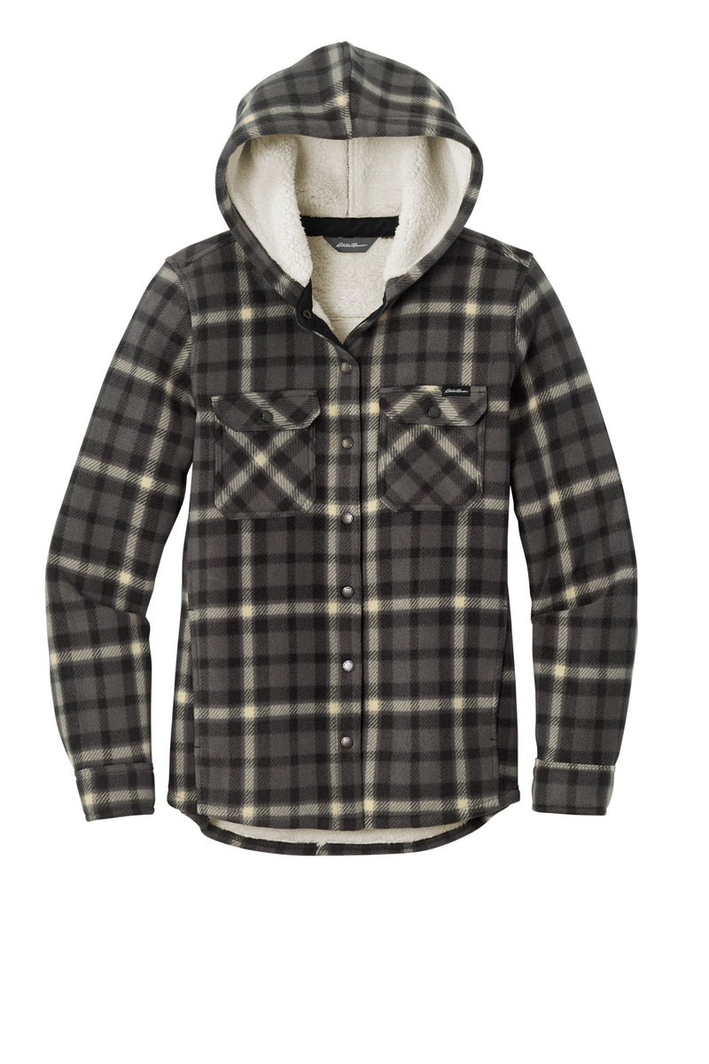 Eddie Bauer Women's Woodland Shirt Jac - Grey Steel/ Bone