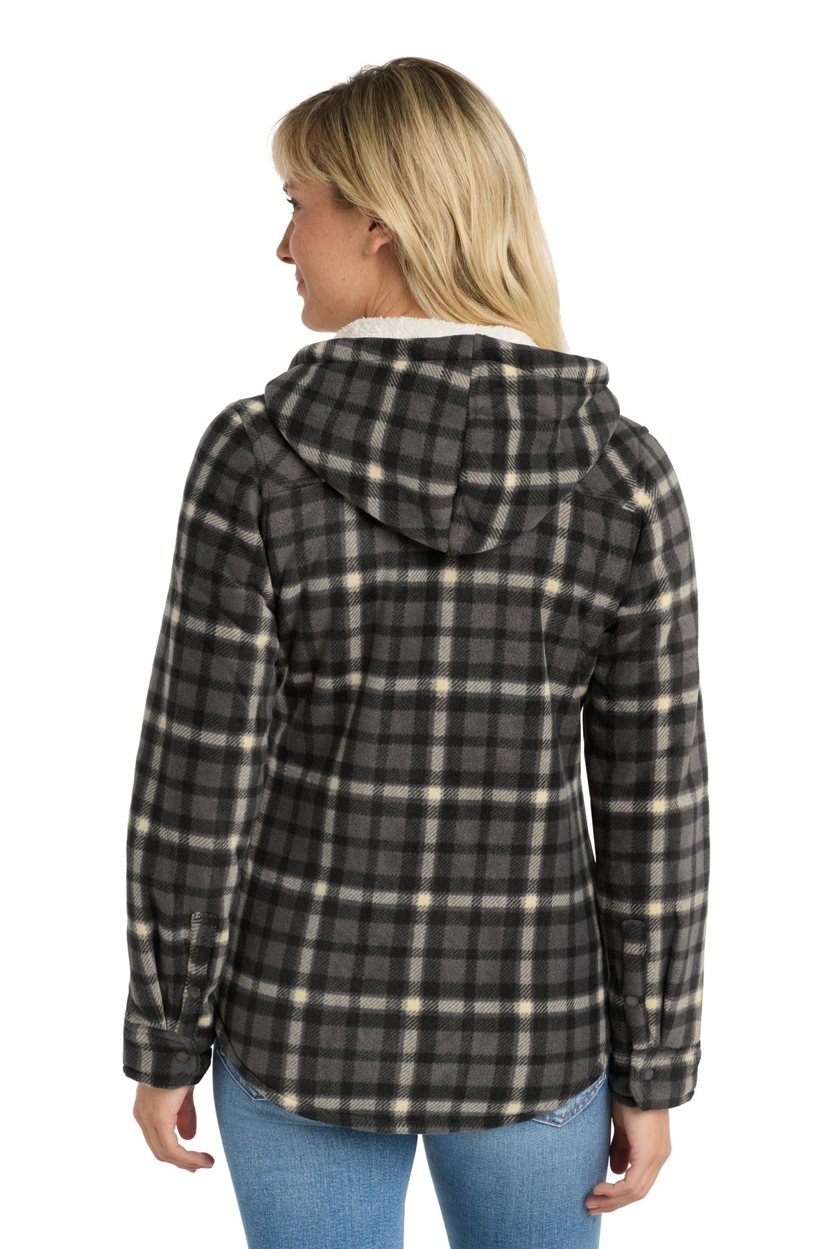 Eddie Bauer Women's Woodland Shirt Jac - Grey Steel/ Bone