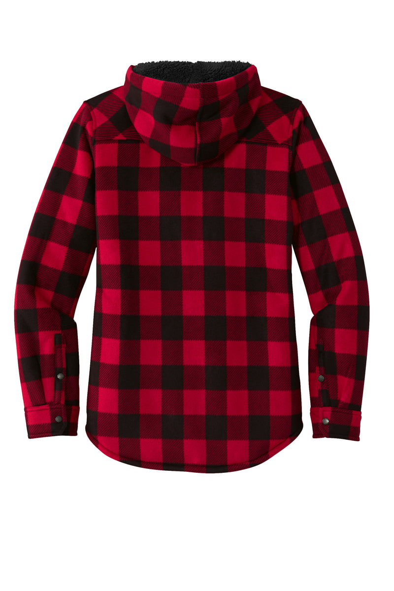 Eddie Bauer Women's Woodland Shirt Jac - Radish/ Black