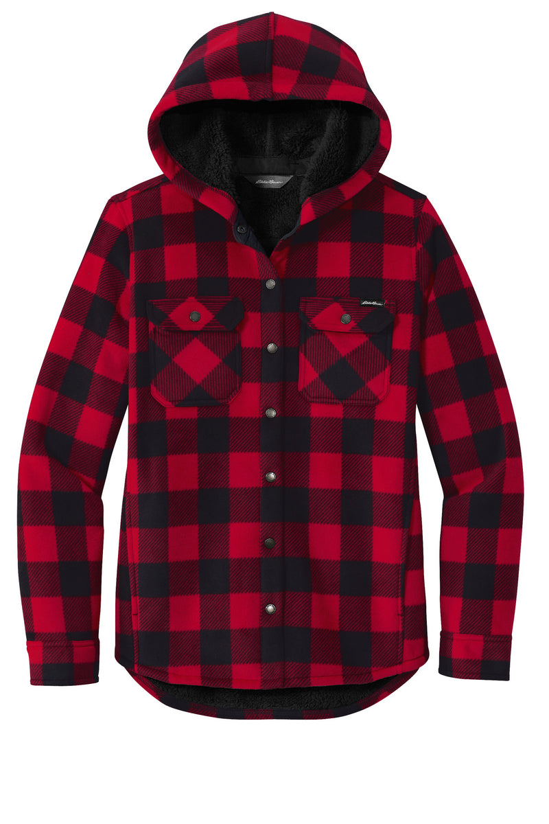 Eddie Bauer Women's Woodland Shirt Jac - Radish/ Black