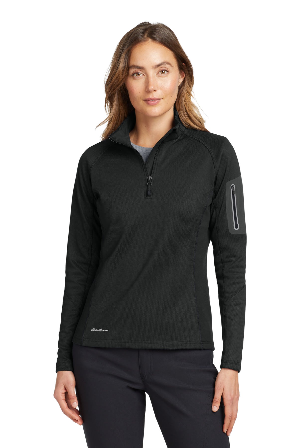 Eddie Bauer Women's 1/2-Zip Performance Fleece - Black