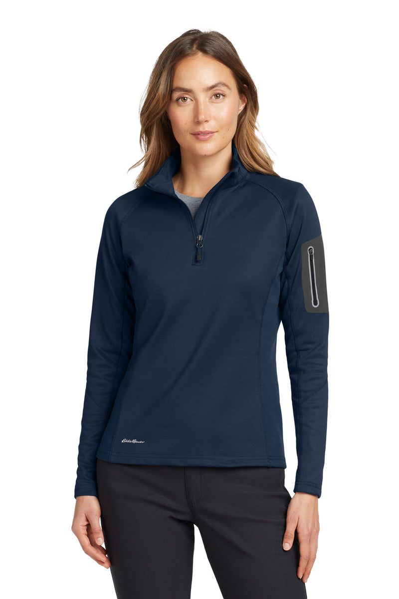 Eddie Bauer Women's 1/2-Zip Performance Fleece - River Blue Navy