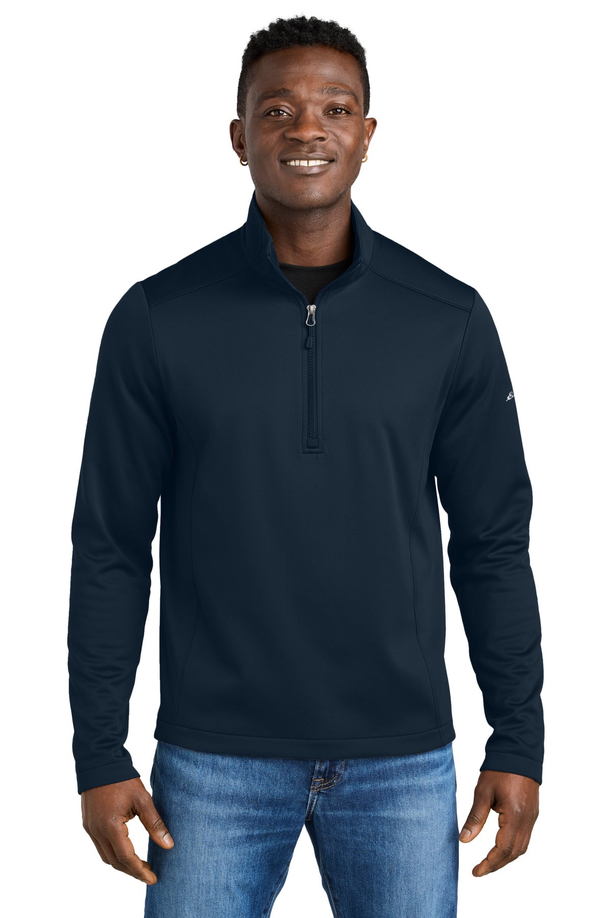 Eddie Bauer Smooth Mid Layer Fleece 1/2-Zip - River Blue Navy