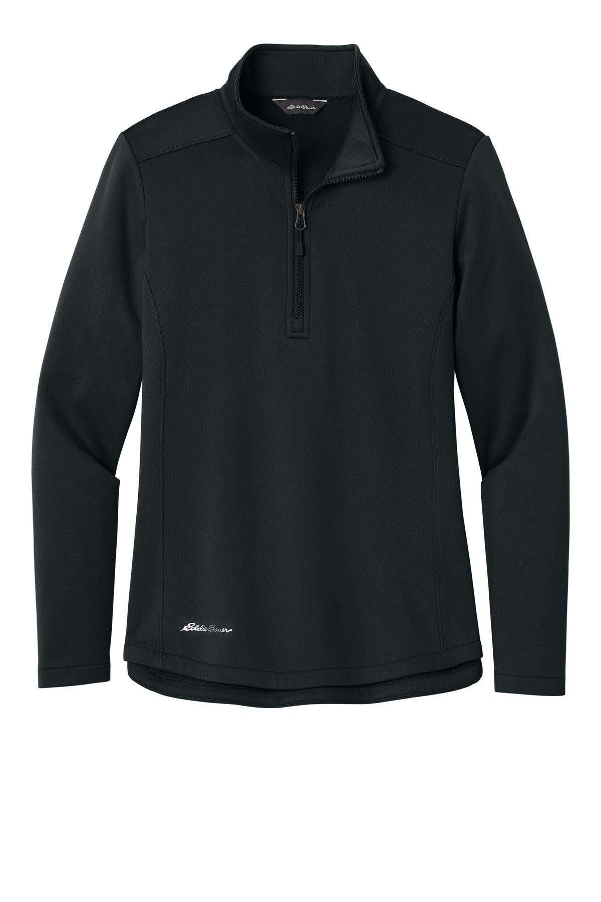 Eddie Bauer Women's Smooth Mid Layer Fleece 1/2-Zip - Black