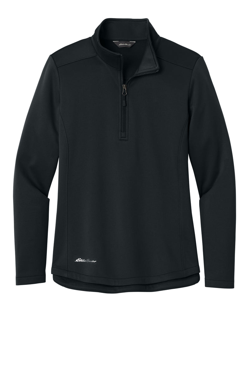 Eddie Bauer Women's Smooth Mid Layer Fleece 1/2-Zip - Black