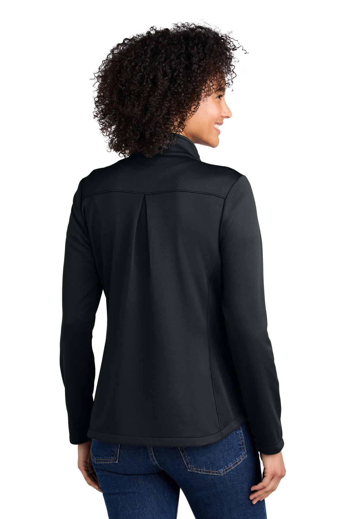 Eddie Bauer Women's Smooth Mid Layer Fleece 1/2-Zip - Black