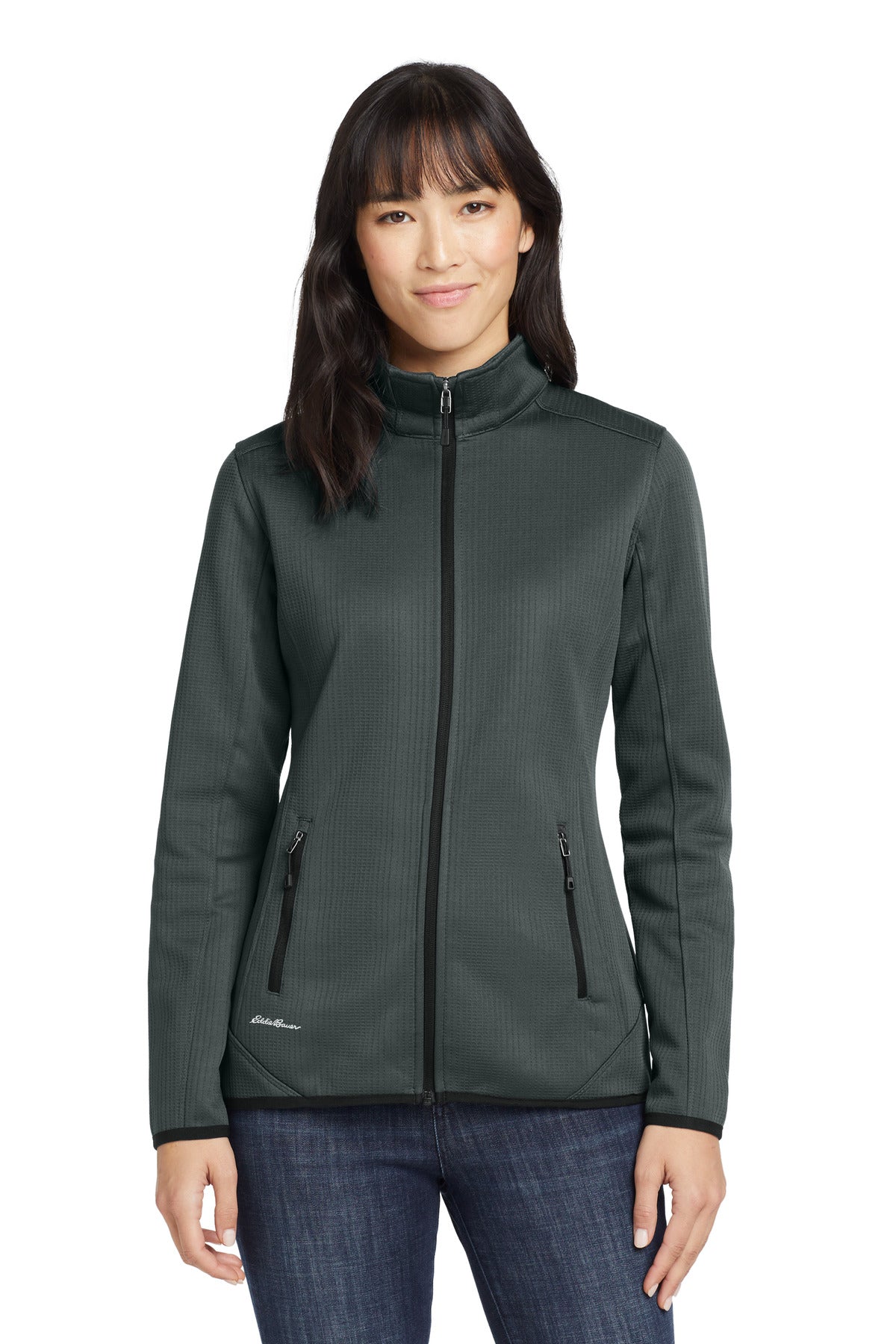 Eddie Bauer  Women's Dash Full-Zip Fleece Jacket - Grey Steel