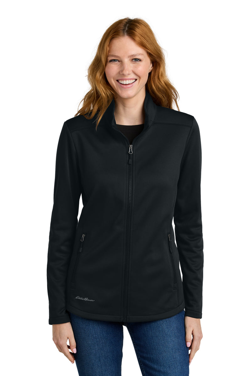 Eddie Bauer Women's Smooth Mid Layer Fleece Full-Zip - Black