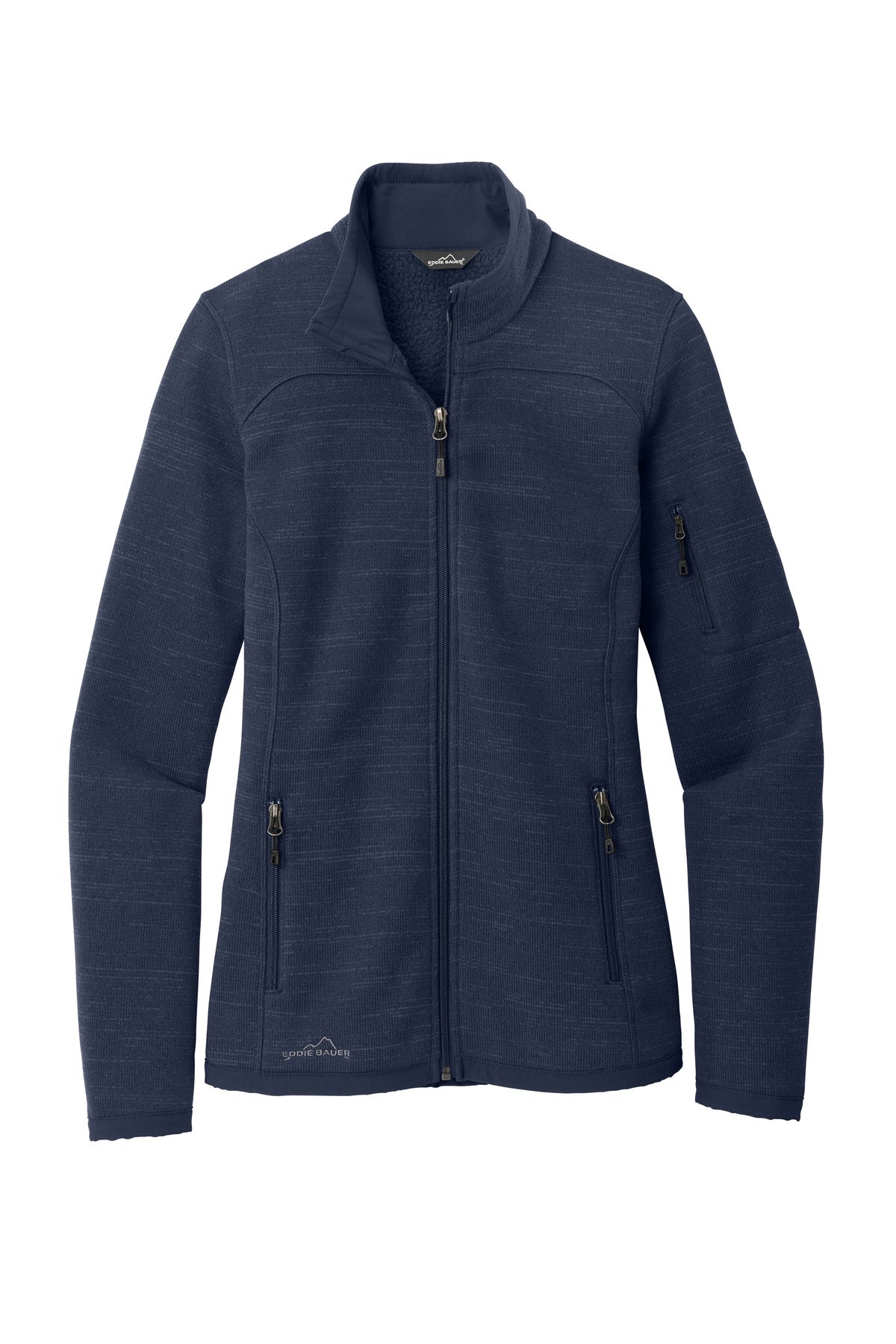 Eddie Bauer  Women's Sweater Fleece Full-Zip - River Blue Navy Heather