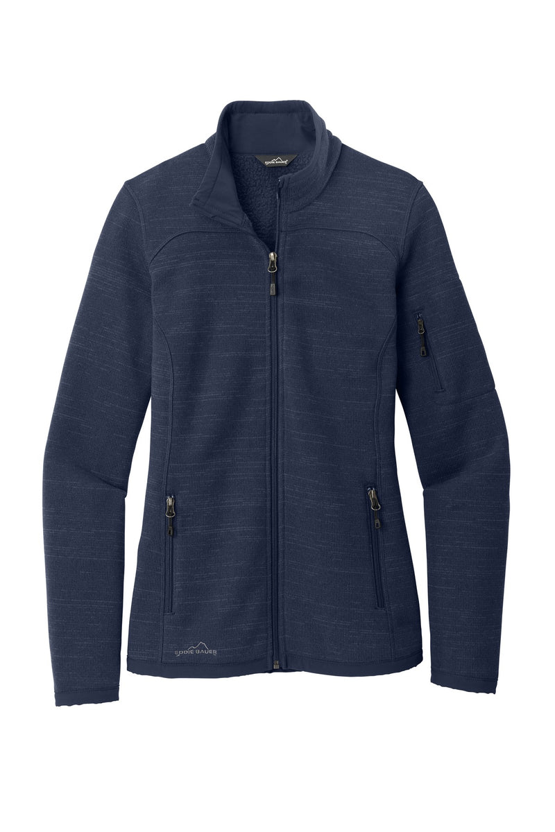Eddie Bauer  Women's Sweater Fleece Full-Zip - River Blue Navy Heather