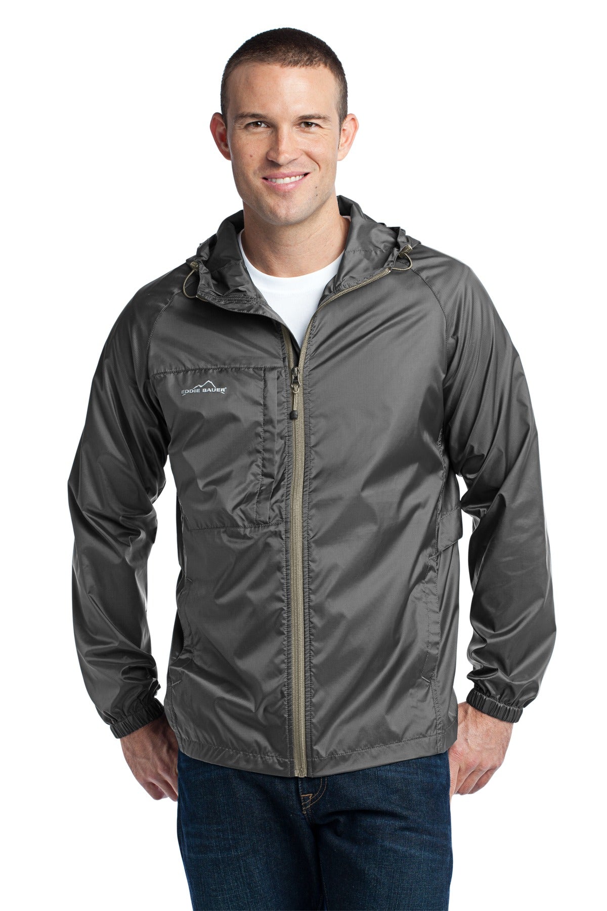 Eddie Bauer - Packable Wind Jacket - Grey Steel