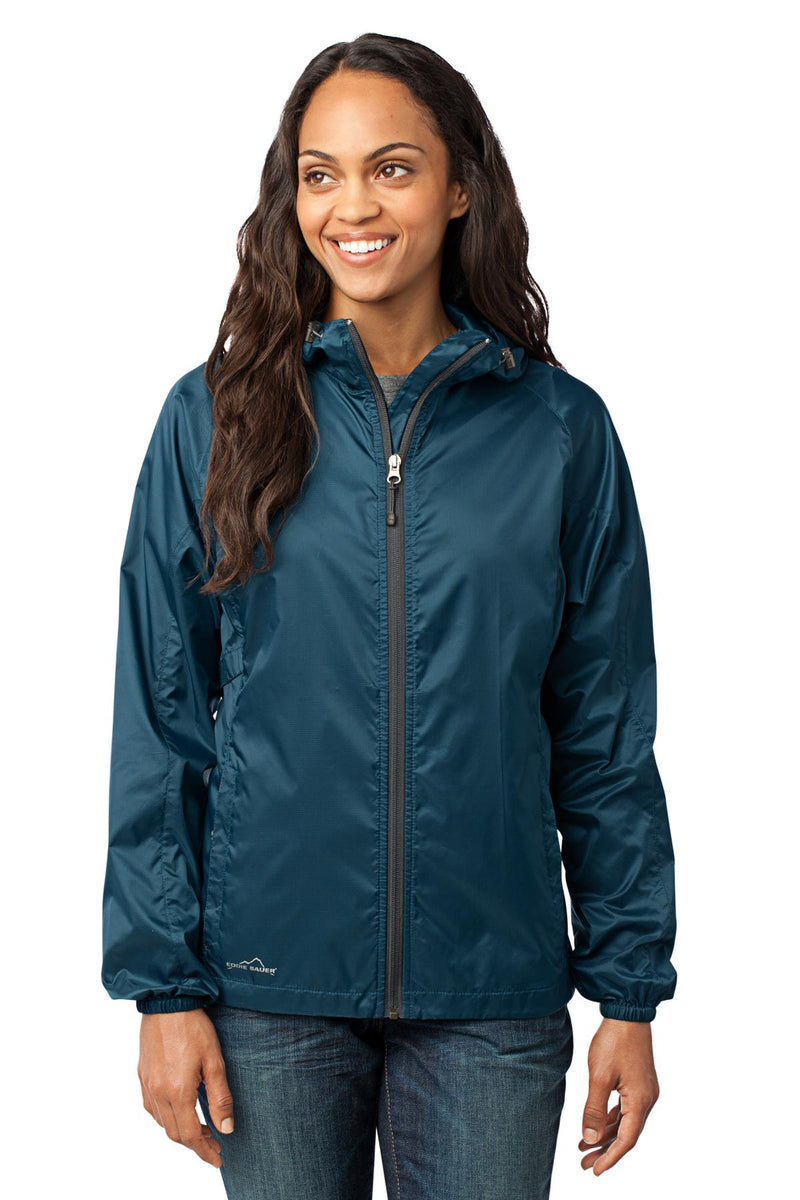 Eddie Bauer Women's Packable Wind Jacket - Adriatic Blue