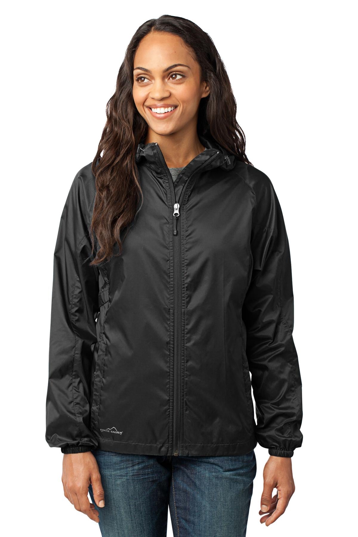 Eddie Bauer Women's Packable Wind Jacket - Black