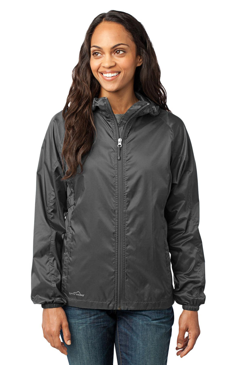 Eddie Bauer Women's Packable Wind Jacket - Grey Steel