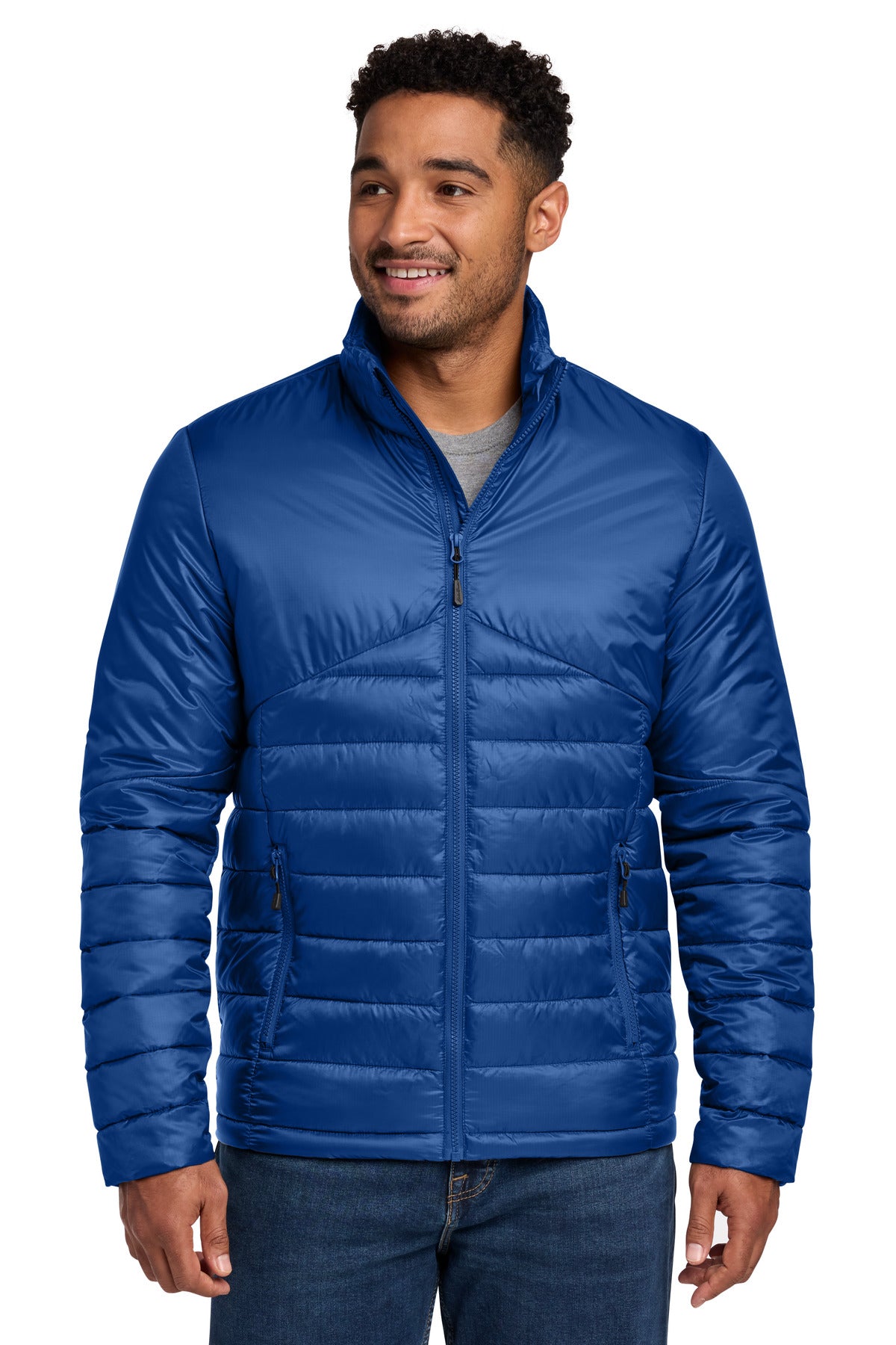Eddie Bauer Quilted Jacket - Cobalt Blue