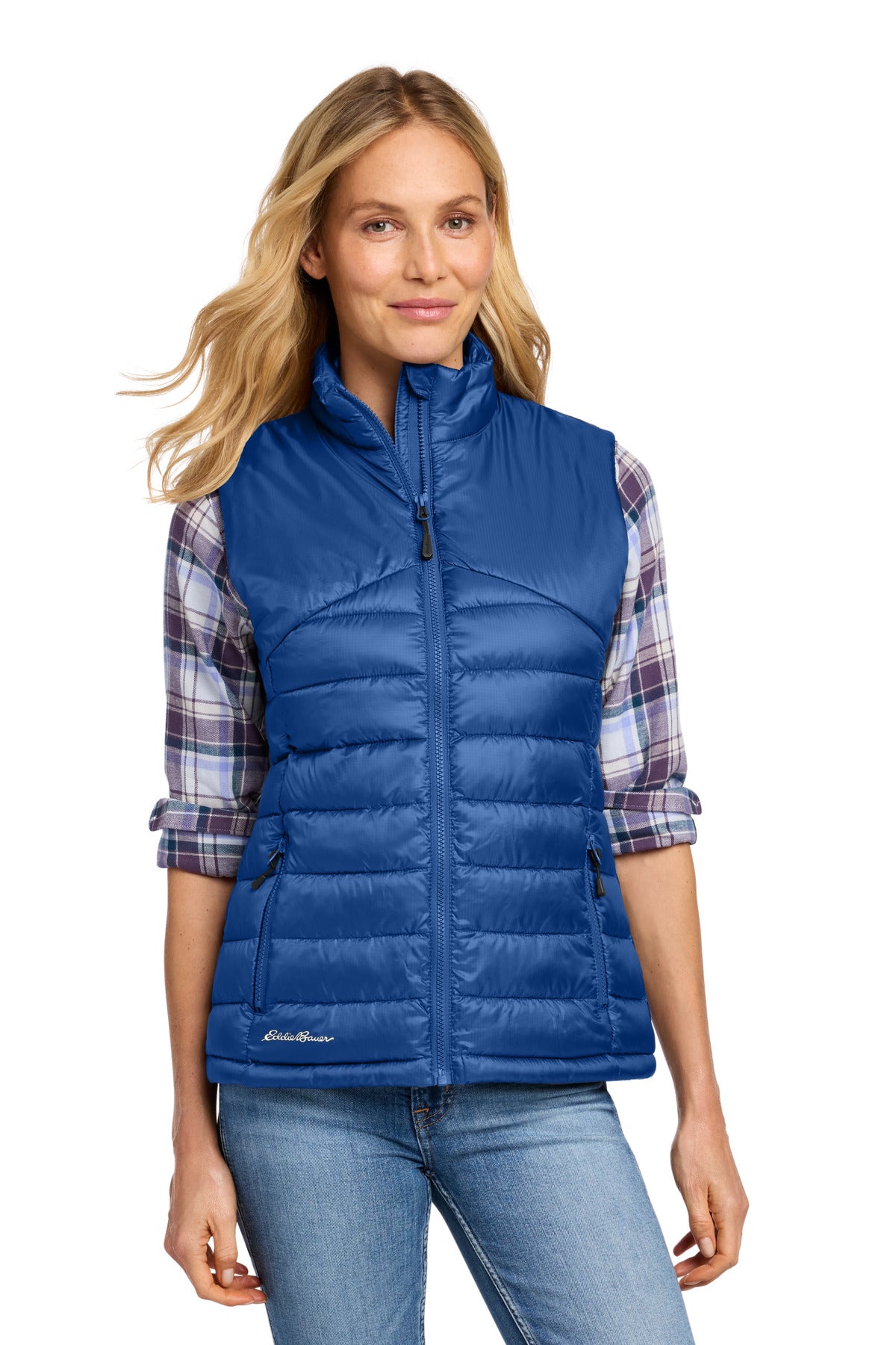 Eddie Bauer Women's Quilted Vest - Cobalt Blue