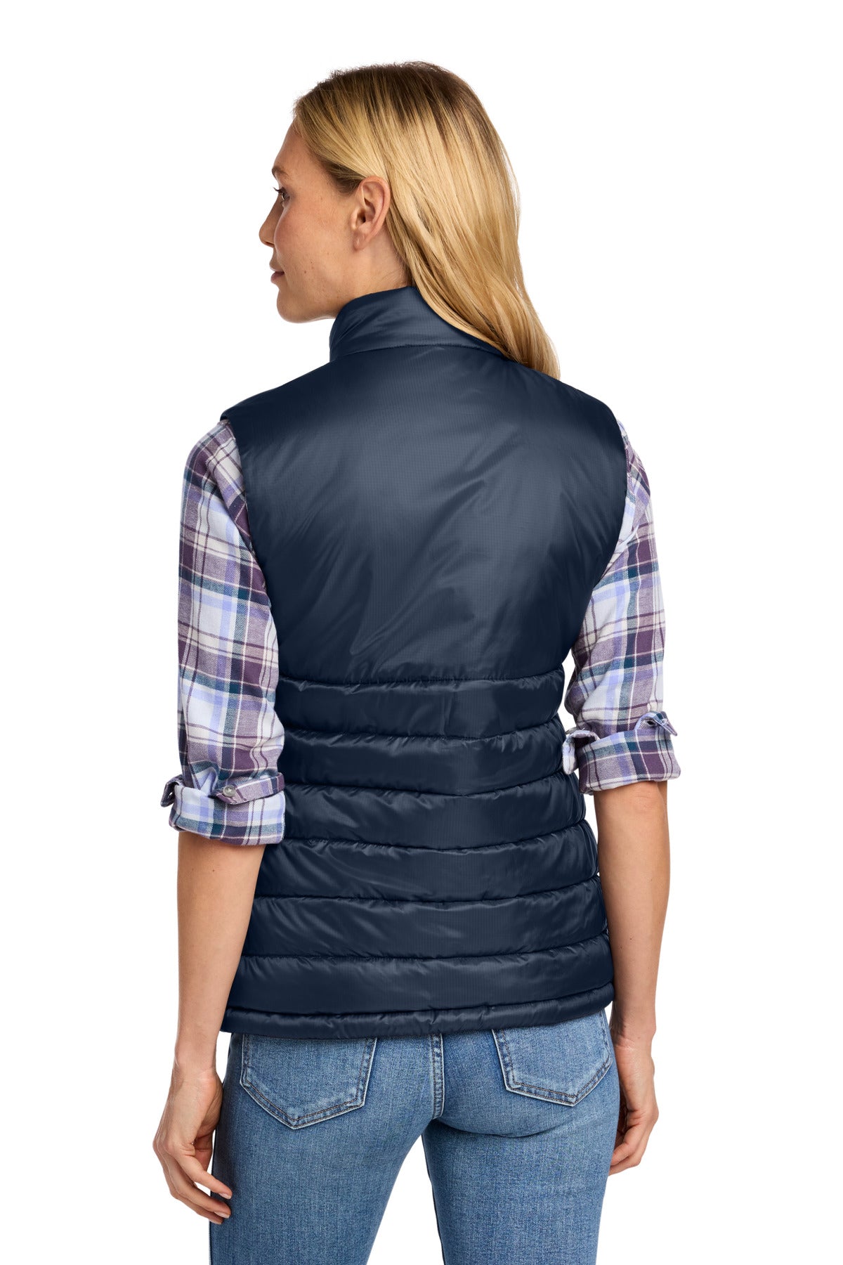 Eddie Bauer Women's Quilted Vest - River Blue Navy