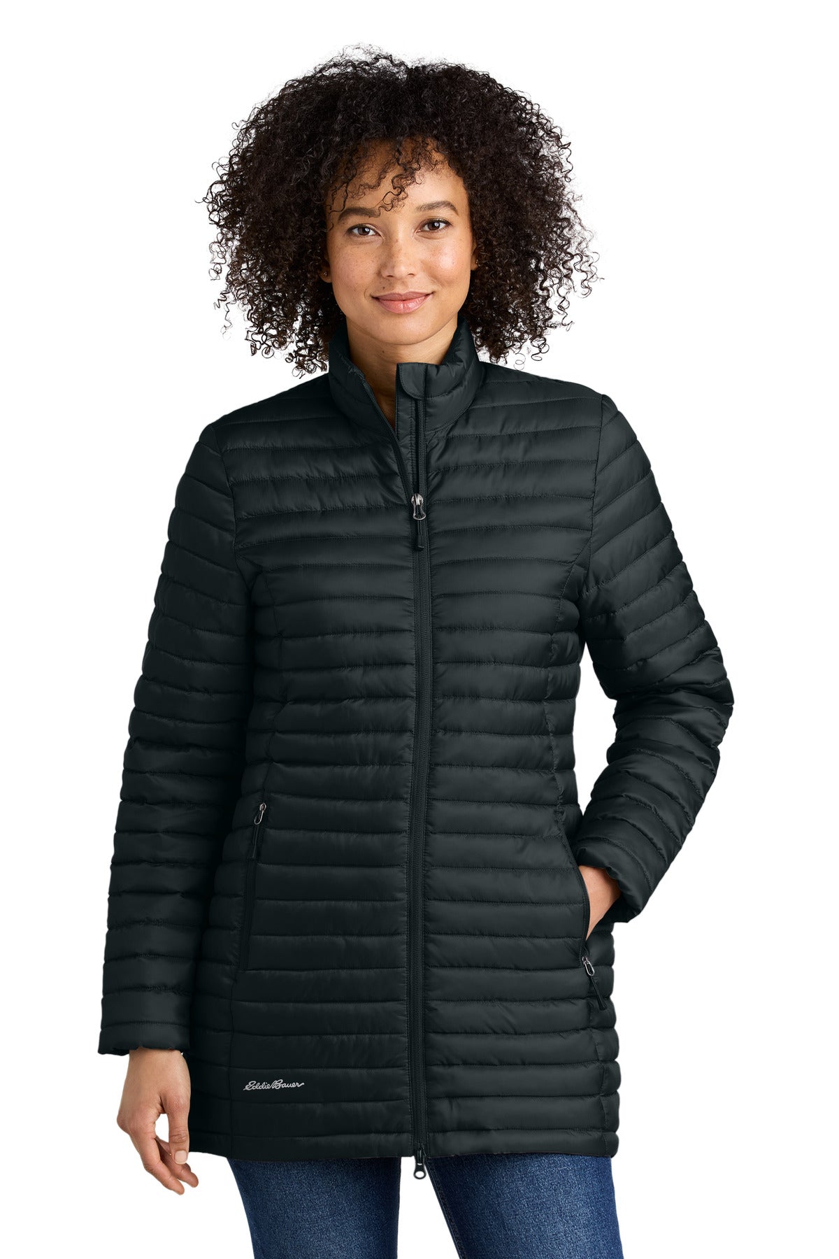 Eddie Bauer Women's Packable Quilted Full-Zip - Black