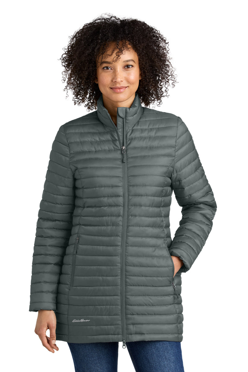 Eddie Bauer Women's Packable Quilted Full-Zip - Metal Grey